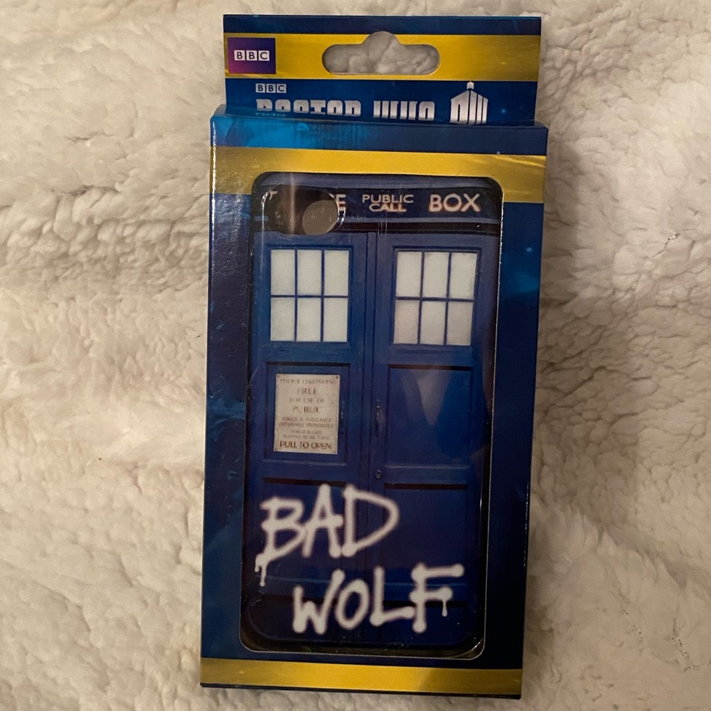 NIB BBC Doctor Who iPhone 4 Bad Wolf Case